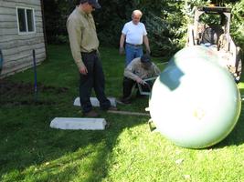 Propane tank installation 2010